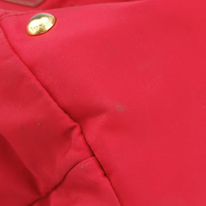 Pre-owned Prada Triangle Logo Red nylon shoulderbag | stylenewstar