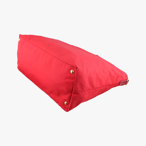 Pre-owned Prada Triangle Logo Red nylon shoulderbag | stylenewstar