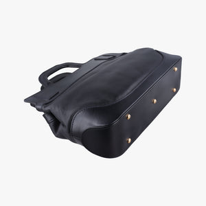 Vintage Ferragamo Wanda Black Leather shoulderbag | stylenewstar
