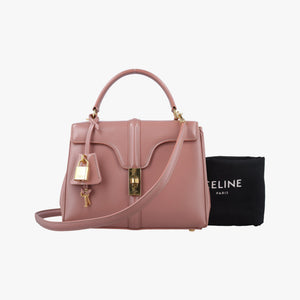 Pre-owned Celine 16 Bag Nude Calfskin 188003 shoulderbag | stylenewstar