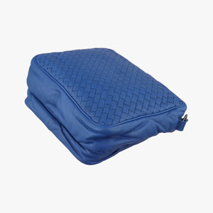 Vintage Bottega Veneta Intrecciato Blue lambskin shoulderbag | stylenewstar
