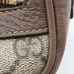 Secondhand Gucci OPHIDIA Brown×red×green PVC coated canvas×leather 517350 shoulderbag | stylenewstar
