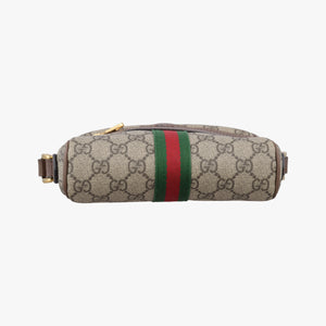 Secondhand Gucci OPHIDIA Brown×red×green PVC coated canvas×leather 517350 shoulderbag | stylenewstar