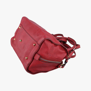 Pre-owned Chloe Paddington Red Leather shoulderbag | stylenewstar