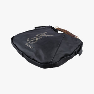 Pre-owned Yves Saint Laurent Mombasa Black Leather 132576 handbag | stylenewstar