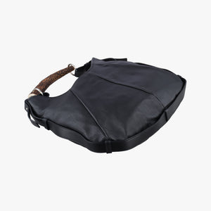 Pre-owned Yves Saint Laurent Mombasa Black Leather 132576 handbag | stylenewstar