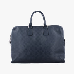 Pre-owned Louis Vuitton Porte Documents Jour Noir Damier Graphite N48224 handbag | stylenewstar