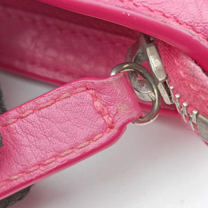Pre-owned Christian Dior Street Chic Trotter Beige × Rose Red Canvas×Leather handbag | stylenewstar