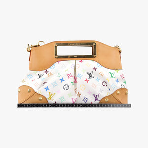 Pre-owned Louis Vuitton JUDY MM white Monogram Multicolor M40255 shoulderbag | stylenewstar