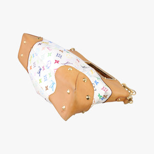 Pre-owned Louis Vuitton JUDY MM white Monogram Multicolor M40255 shoulderbag | stylenewstar