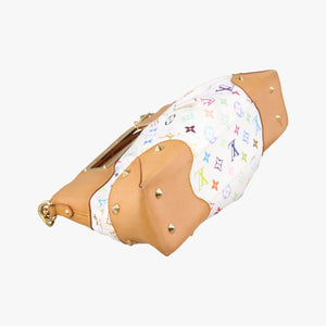 Pre-owned Louis Vuitton JUDY MM white Monogram Multicolor M40255 shoulderbag | stylenewstar