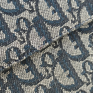 Vintage Christian Dior Saddle Navy×Gray Jacquard handbag | stylenewstar