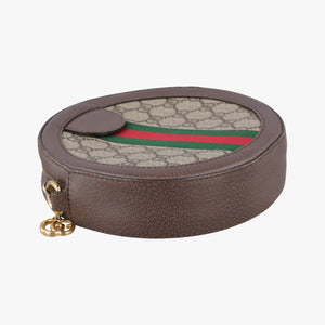 Pre-owned Gucci Ophidia Brown×beige×multi PVC coated canvas×Leather 550618 shoulderbag | stylenewstar