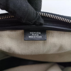 Pre-owned Hermes Hebdo Reporter Black Evergrain Leather shoulderbag | stylenewstar