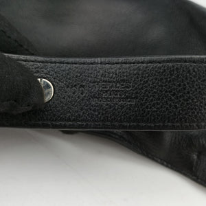 Secondhand Hermes Chiquita 90 Black Evergrain Leather bum bag/waist bag | stylenewstar