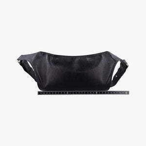 Secondhand Hermes Chiquita 90 Black Evergrain Leather bum bag/waist bag | stylenewstar