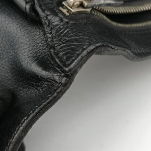 Secondhand Hermes Chiquita 90 Black Evergrain Leather bum bag/waist bag | stylenewstar