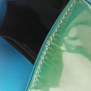 Pre-owned Chanel BOY CHANEL Green Patent Leather A92692 shoulderbag | stylenewstar