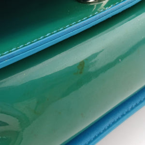 Pre-owned Chanel BOY CHANEL Green Patent Leather A92692 shoulderbag | stylenewstar