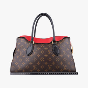Vintage Louis Vuitton TUILERIES tote Brown×Coquelicot Monogram Canvas×calf leather M43795 shoulderbag | stylenewstar