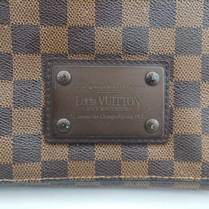 Pre-owned Louis Vuitton BROOKLYN MM EBENE Damier Canvas N51211 shoulderbag | stylenewstar
