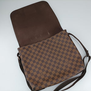 Pre-owned Louis Vuitton BROOKLYN MM EBENE Damier Canvas N51211 shoulderbag | stylenewstar