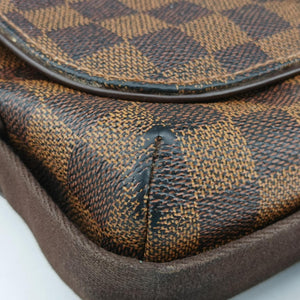 Pre-owned Louis Vuitton BROOKLYN MM EBENE Damier Canvas N51211 shoulderbag | stylenewstar
