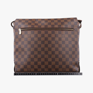 Pre-owned Louis Vuitton BROOKLYN MM EBENE Damier Canvas N51211 shoulderbag | stylenewstar