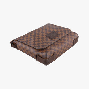 Pre-owned Louis Vuitton BROOKLYN MM EBENE Damier Canvas N51211 shoulderbag | stylenewstar