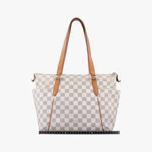 Pre-owned Louis Vuitton TOTALLY MM Azur Damier Canvas N51262 handbag | stylenewstar