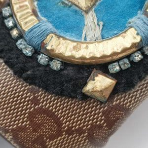 Pre-owned Gucci Babushka Multicolour PVC coated canvas 207775 handbag | stylenewstar