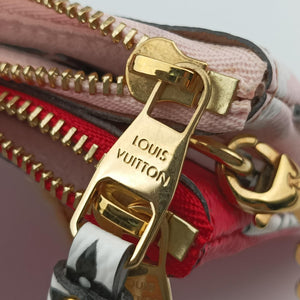 Pre-owned Louis Vuitton Pochette Double Zip ROUGE Monogram Giant M67561 shoulderbag | stylenewstar