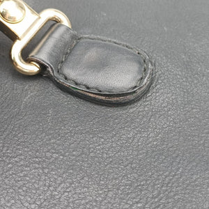 Pre-owned Gucci Marrakech Messenger Black Leather 357024 shoulderbag | stylenewstar