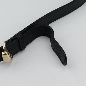 Pre-owned Gucci Marrakech Messenger Black Leather 357024 shoulderbag | stylenewstar