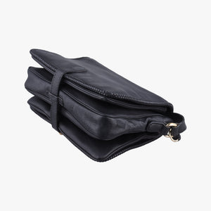 Pre-owned Gucci Marrakech Messenger Black Leather 357024 shoulderbag | stylenewstar