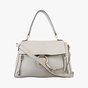 Pre-owned Chloe FAYE DAY Grey Leather shoulderbag | stylenewstar