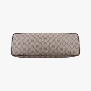 Vintage Gucci GG Supreme Brown PVC coated canvas×Leather 353437 shoulderbag | stylenewstar