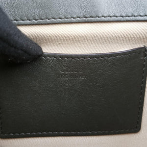 Secondhand Chloe Tess Green × Bordeaux Leather × Suede shoulderbag | stylenewstar