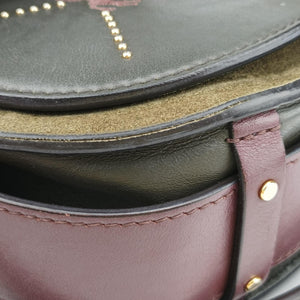 Secondhand Chloe Tess Green × Bordeaux Leather × Suede shoulderbag | stylenewstar