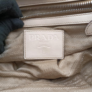 Pre-owned Prada Logo Jacquard Corda × Talco Jacquard Canvas × Vitello Leather BR3511 shoulderbag | stylenewstar
