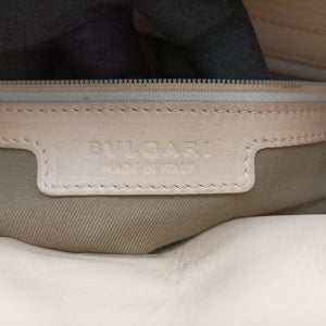 Vintage Bvlgari Monete Beige leather shoulderbag | stylenewstar
