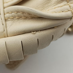 Vintage Bvlgari Monete Beige leather shoulderbag | stylenewstar
