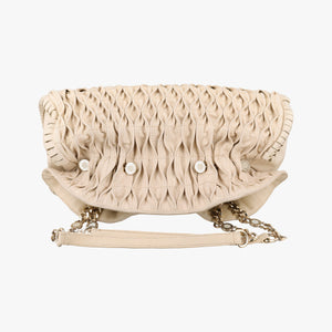 Vintage Bvlgari Monete Beige leather shoulderbag | stylenewstar