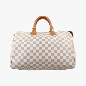 Pre-owned Louis Vuitton Speedy 35 Azur Damier Canvas N41535 shoulderbag | stylenewstar