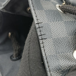 Pre-owned Louis Vuitton ChristopherPM Graphite Coated Canvas × Leather N41379 backpack/rucksack | stylenewstar