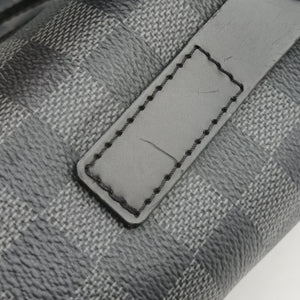 Pre-owned Louis Vuitton ChristopherPM Graphite Coated Canvas × Leather N41379 backpack/rucksack | stylenewstar