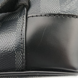 Pre-owned Louis Vuitton ChristopherPM Graphite Coated Canvas × Leather N41379 backpack/rucksack | stylenewstar