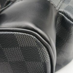 Pre-owned Louis Vuitton ChristopherPM Graphite Coated Canvas × Leather N41379 backpack/rucksack | stylenewstar