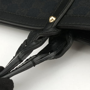 Vintage Gucci GG Craft Black canvas 247209 handbag | stylenewstar