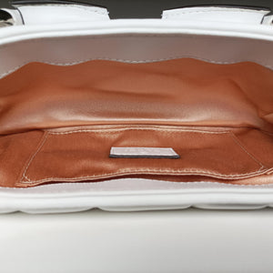 Pre-owned Gucci Horsebit White lambskin 764339 shoulderbag | stylenewstar